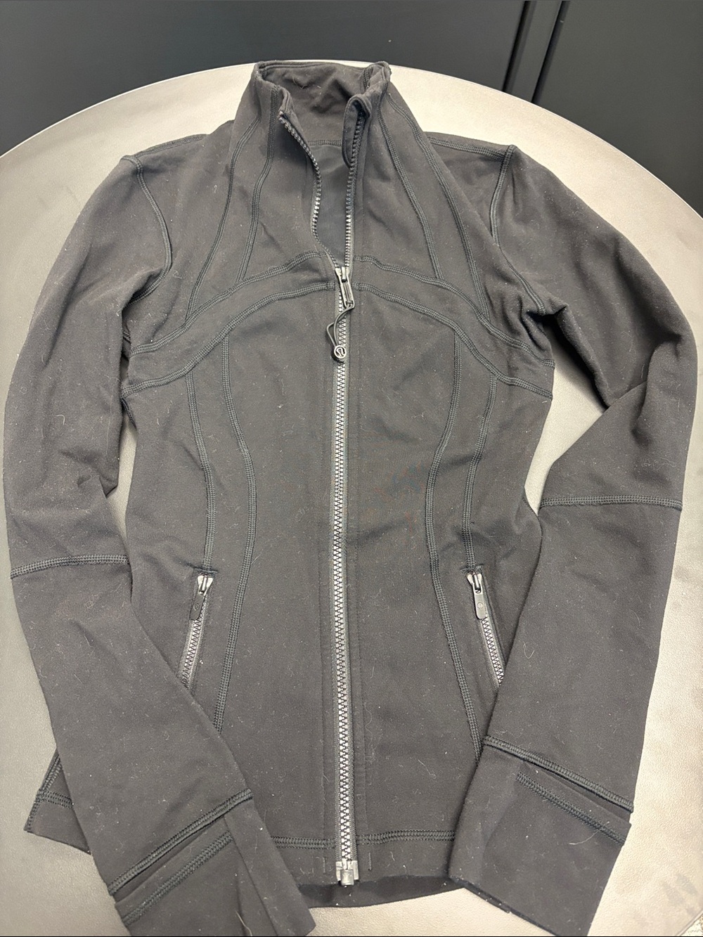 lululemon athletica Black Zip-Up Sculpting Jacket